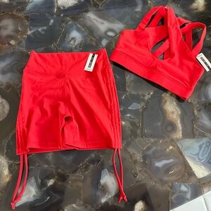 Bright Red workout set